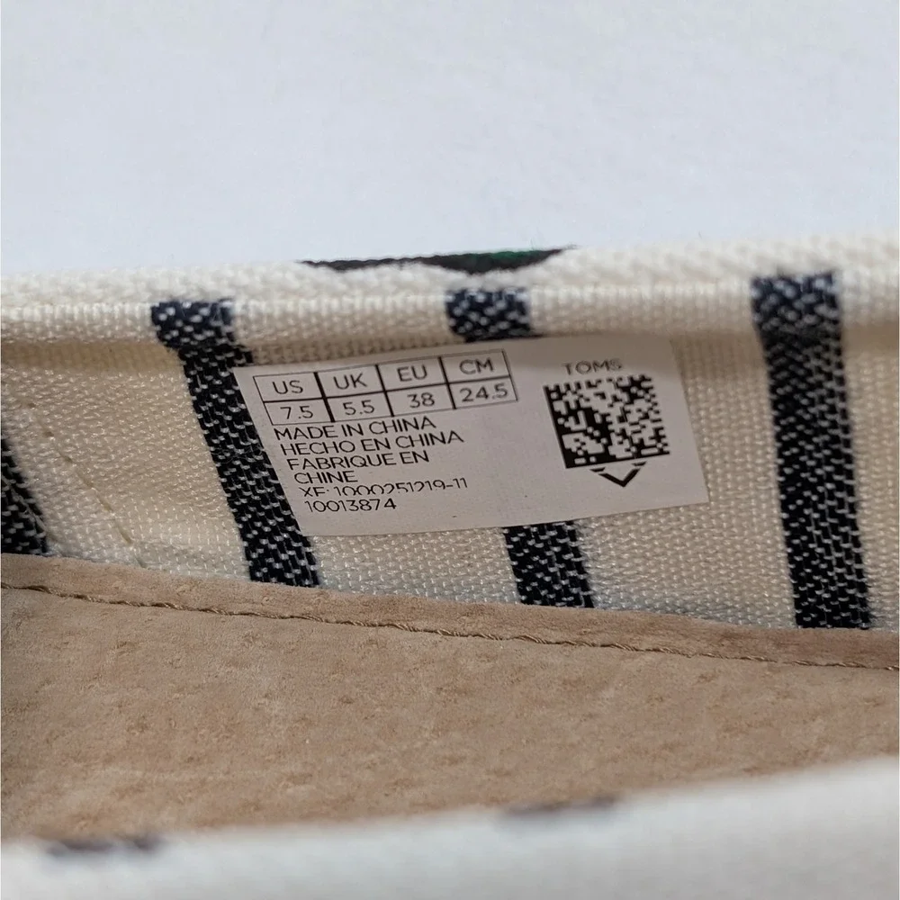 NEW Custom Hand Painted Tom Monstera Leaves Venice Collection Slip On Shoes 7.5‎ - Picture 12 of 12